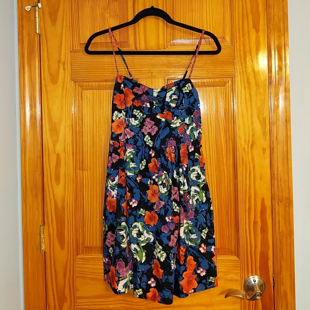 Xhilaration blue and red dress